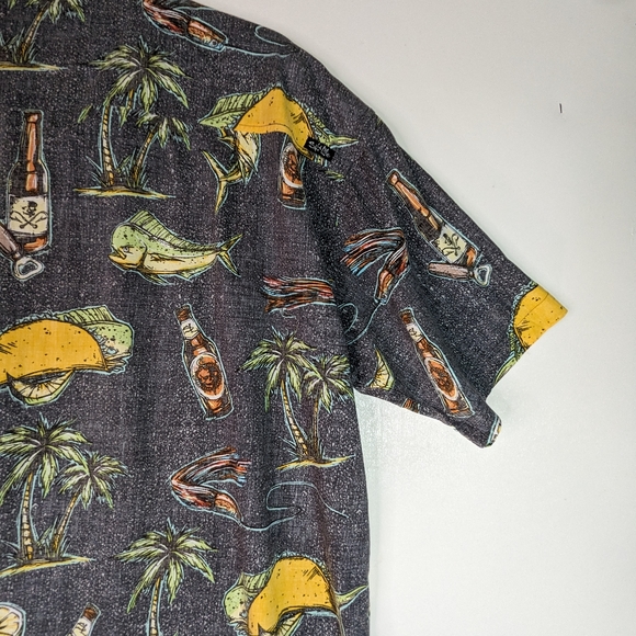 SOLD Fish Taco Party Night Mens XXL Shirt Fishing Boating Salt Life - Picture 11 of 15